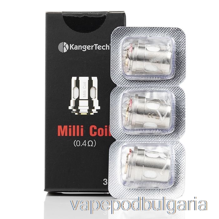 Vape Bulgaria Kanger Milli Mesh резервни бобини 0.4ohm Nicr бобини